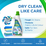 Combo Pack - Laundry Detergent Liquid Non Toxic & Biodegradable 975ml & Kitchen Dishwash, Anti-Bacterial Utensil Cleaner Enriched with Essential Oils, 500ml