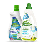 Combo Pack Laundry Detergent Liquid  975ml & Eucalyptus Disinfectant Floor Cleaner, Non-Toxic and Biodegradable, Complete Germs Removal, 975ml