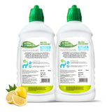 Pack of 2 - Kitchen Dish & Slab Gel Citrus & Tea Tree Oil - 1000 ML - Non Toxic, Biodegradable & Eco friendly Dish Wash Gel